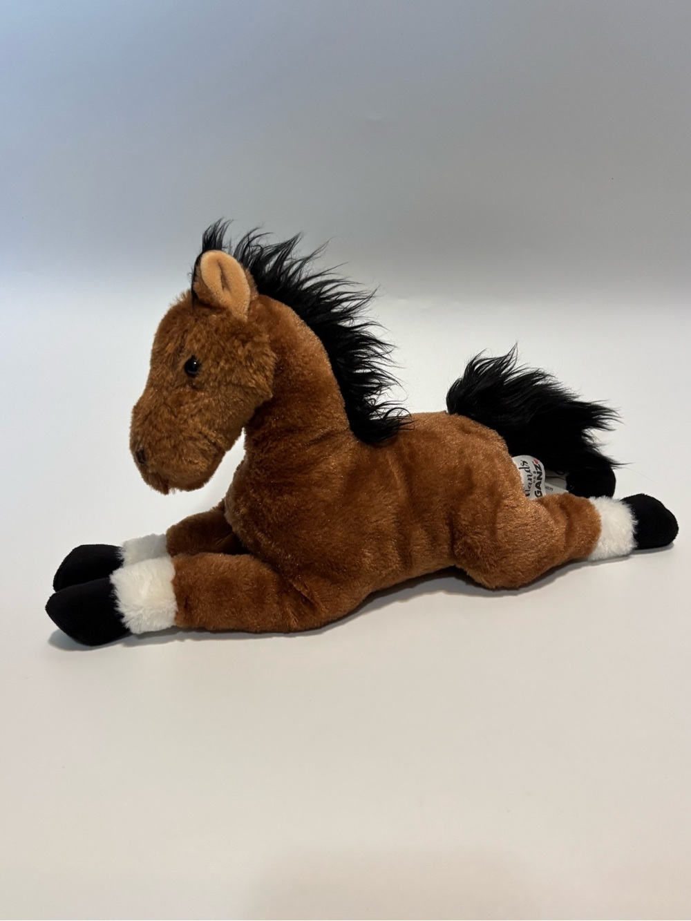 Vintage Ganz "Gambler" Plush Brown Horse H14495 Floppy Beanbag Stuffed Animal